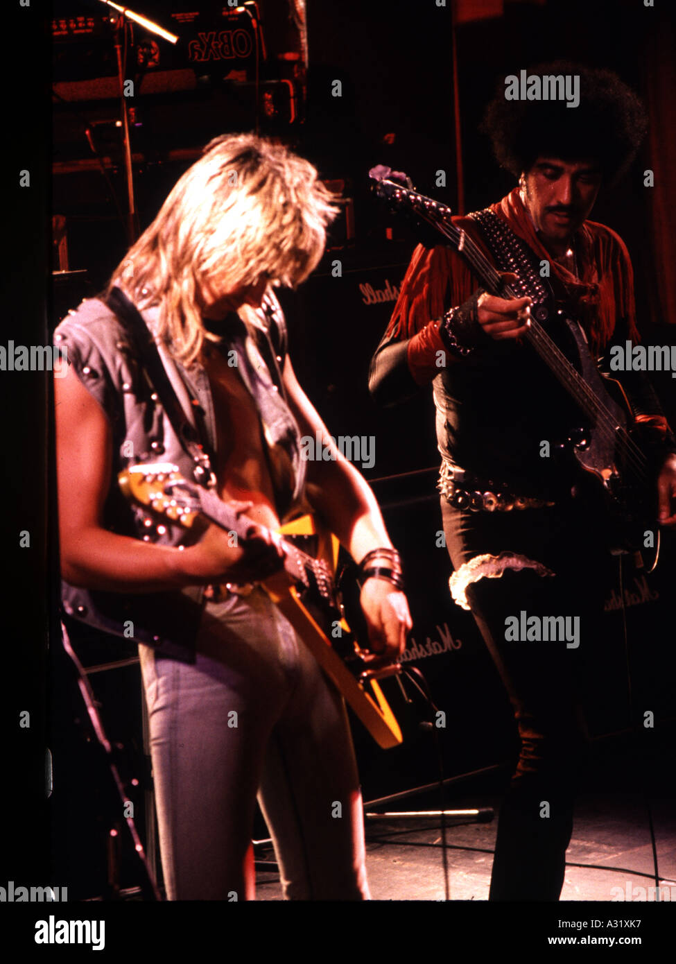 THIN LIZZY - UK rock group with John Sykes at left and Phil