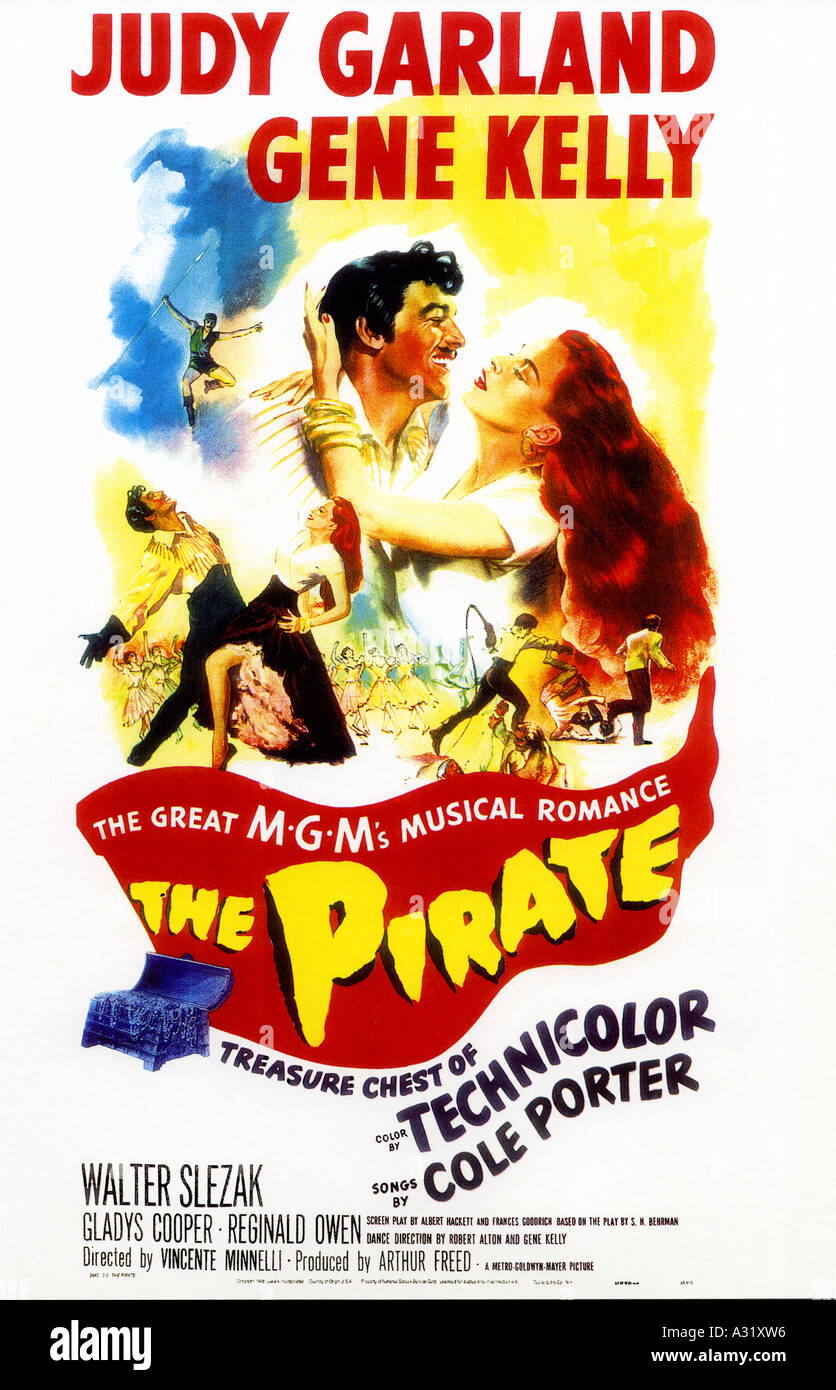 THE PIRATE poster for the 1948 MGM musical Stock Photo