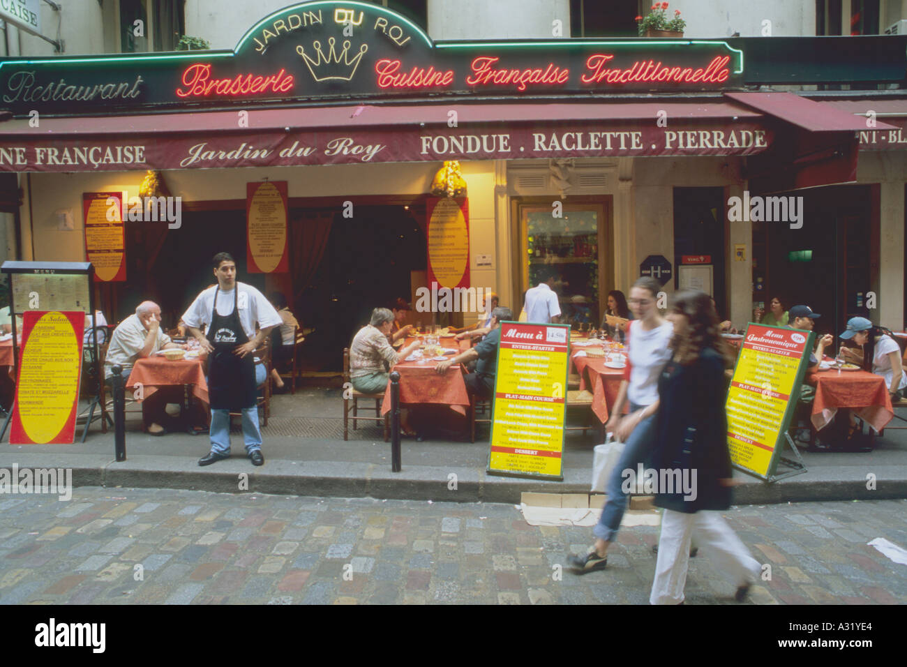 France Paris Quartier Latin street scene Stock Photo