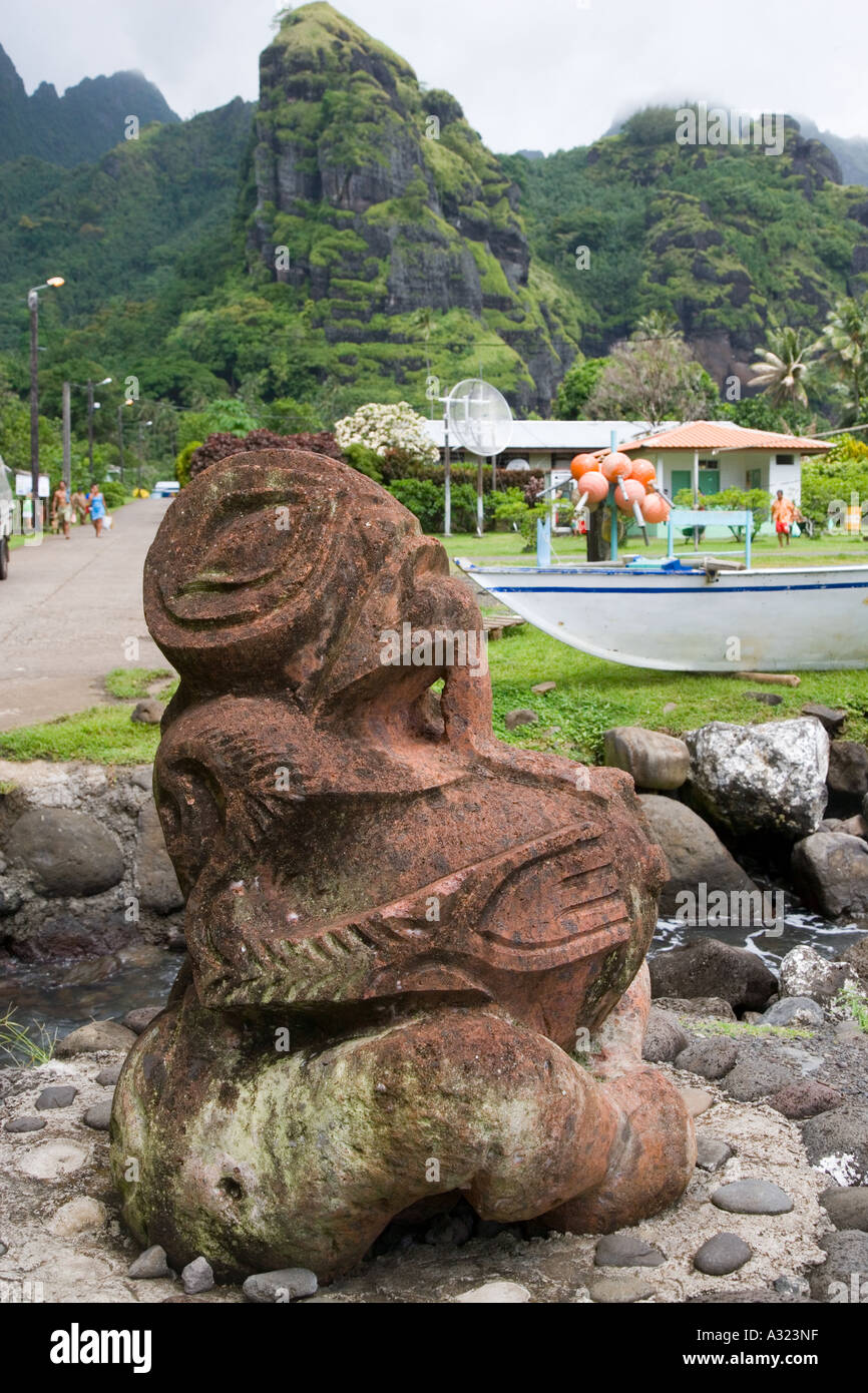 Tiki Hanavave Island of Fatu Hiva Marquesas Islands French Polynesia