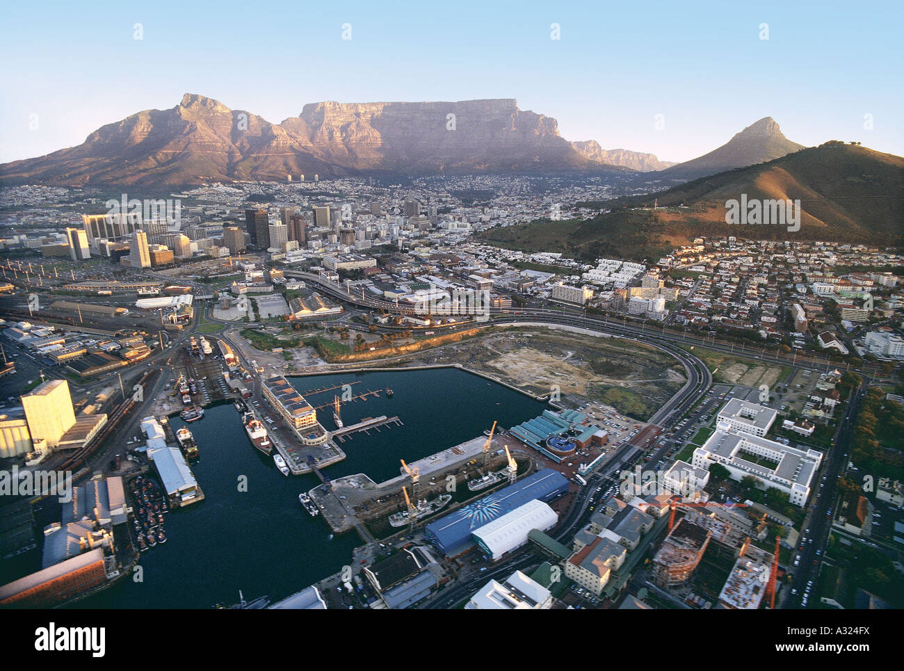 Aerial of Cape Town, South Africa Stock Photo