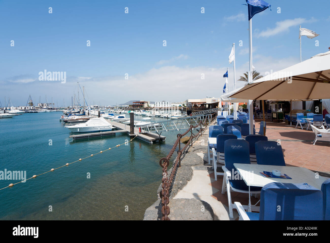Seafront restaurant, Puerto Deportivo, Marina Rubicon, Playa Blanca