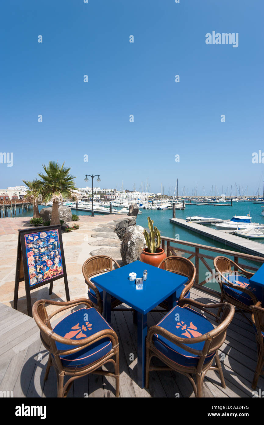 Seafront restaurant, Puerto Deportivo, Marina Rubicon, Playa Blanca