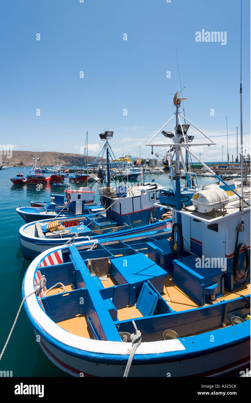Fishing Boats in Los Cristianos Harbour, Tenerife, Canary Islands