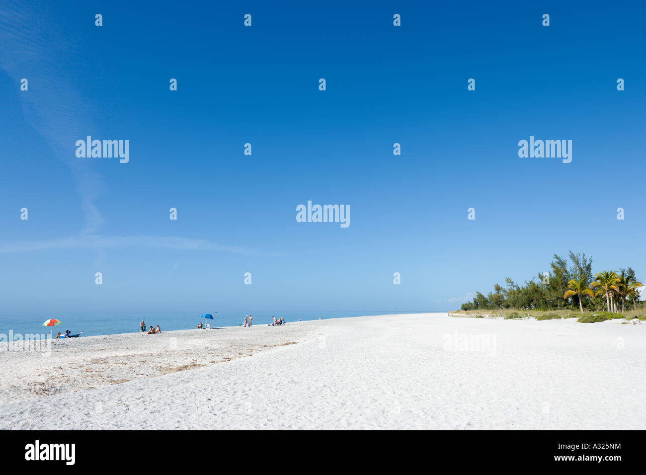 Beach on the southern end of Captiva Island, Gulf Coast, Florida, USA Stock Photo