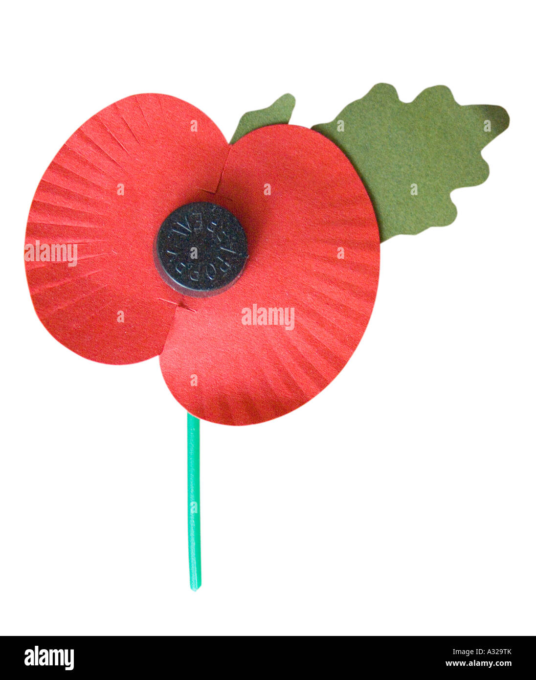 Poppy Appeal remembrance sunday remember world war 1 one 11 11 o clock veteran red charity Stock Photo