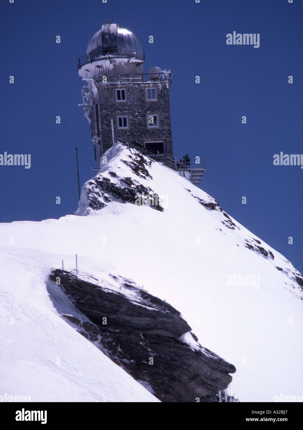 Sphinx weather station and Meteorological Observatory at Jungfraujoch,  Switzerland Stock Photo - Alamy