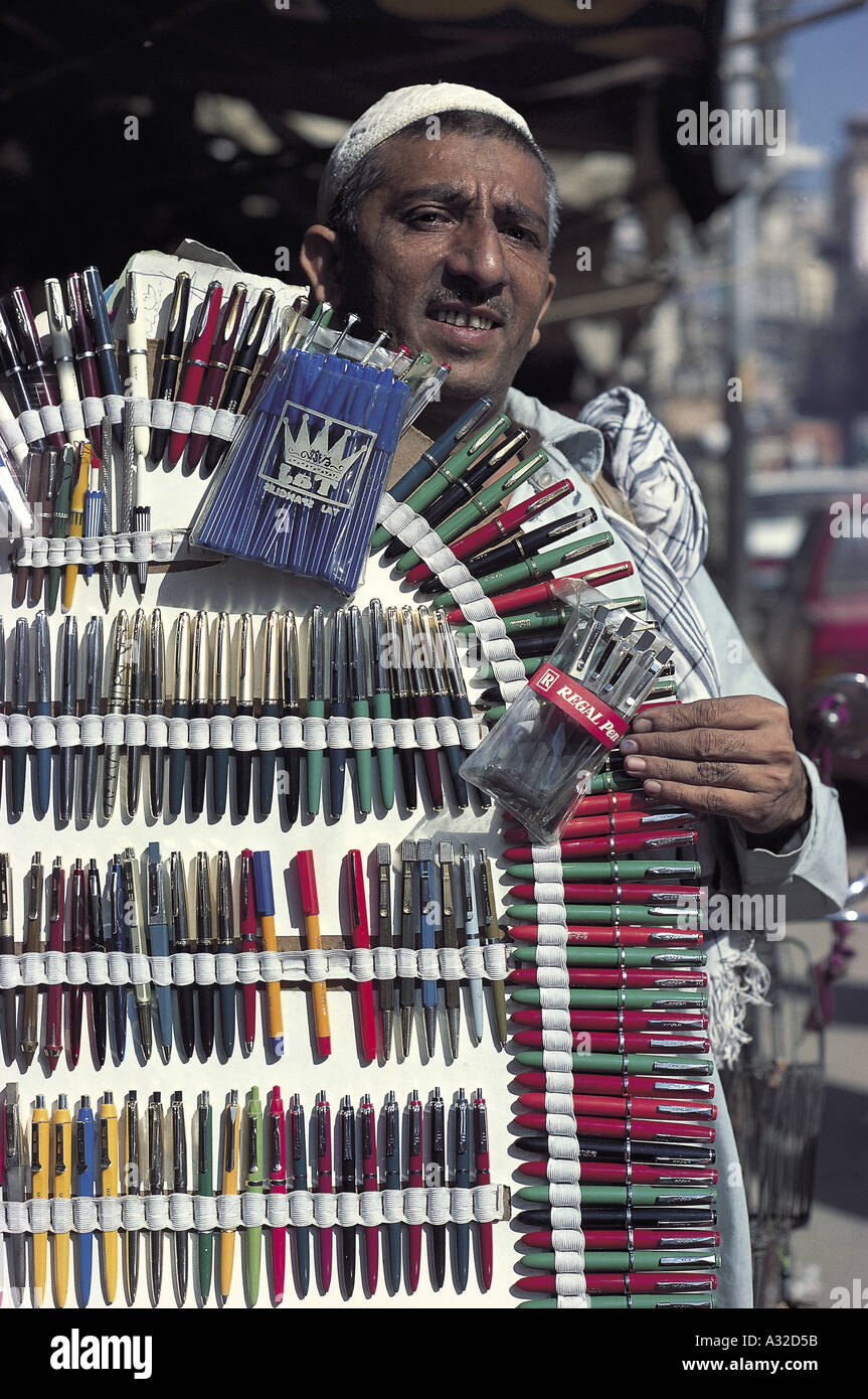 Muslim Selling Pens Stock Photo - Alamy