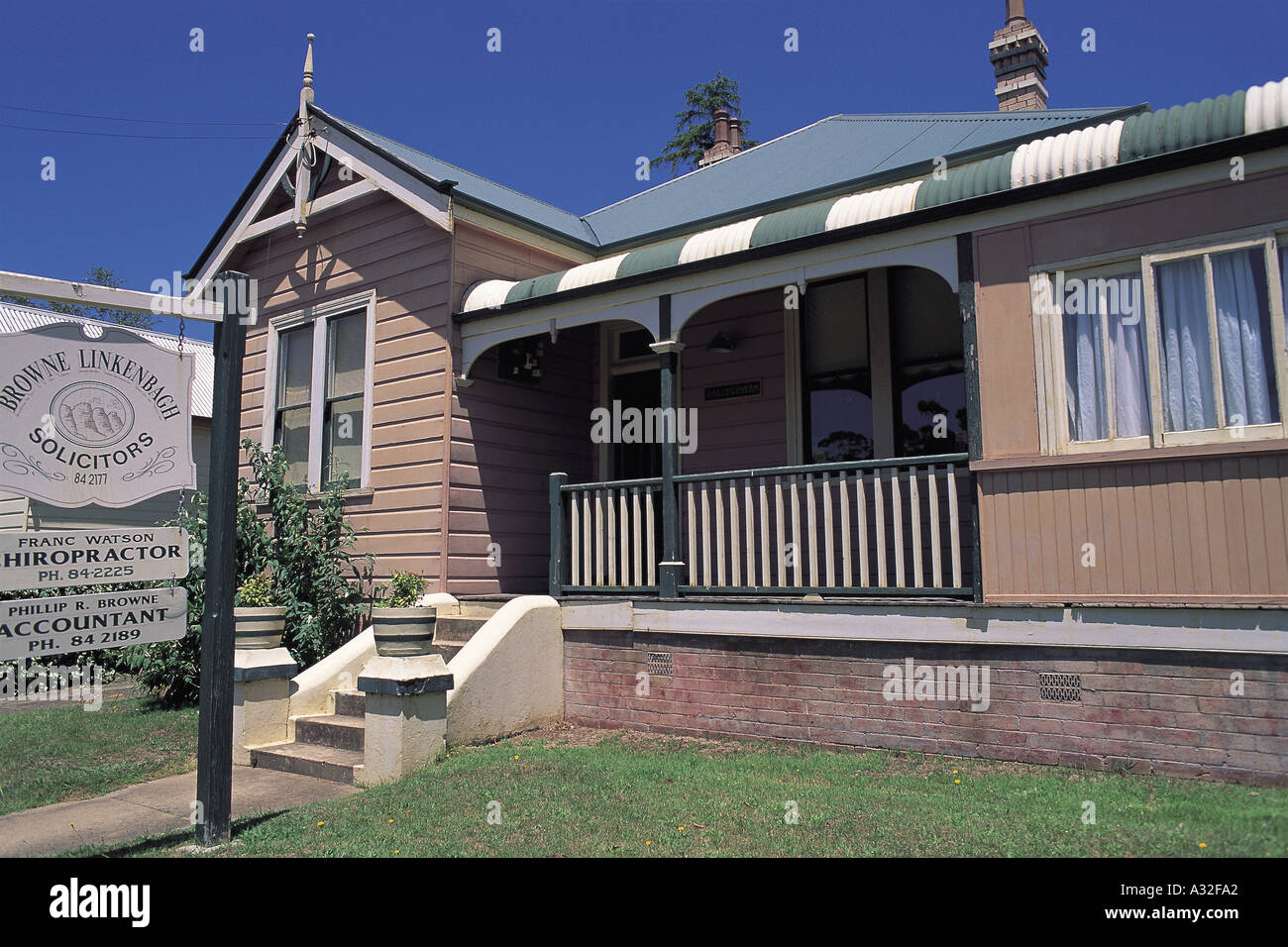Federation style house in Leura Blue Mountains of NSW Stock Photo