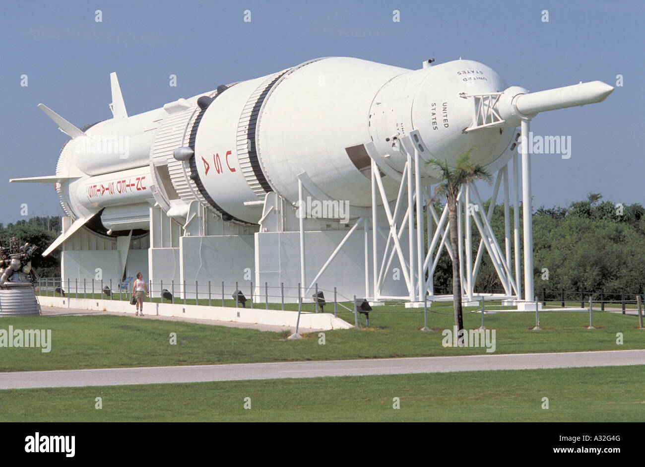 Elk223 1134 Florida Kennedy Space Center Spaceport USA Saturn V rocket Stock Photo