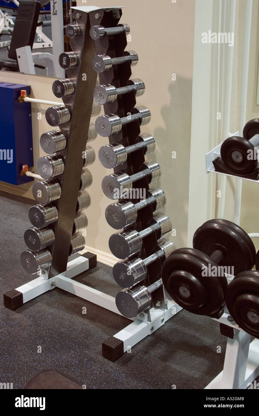 sport dumb-bells Stock Photo