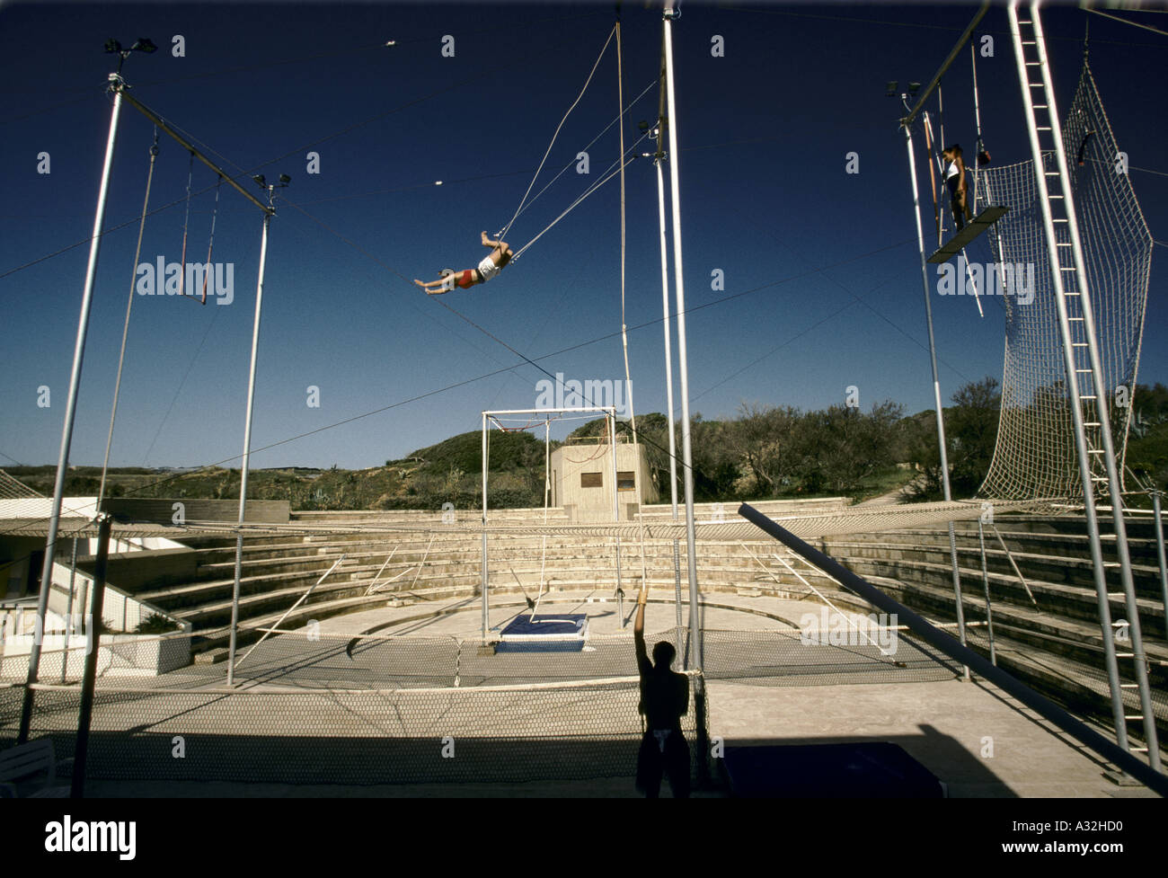 club med in scilly circus school Stock Photo