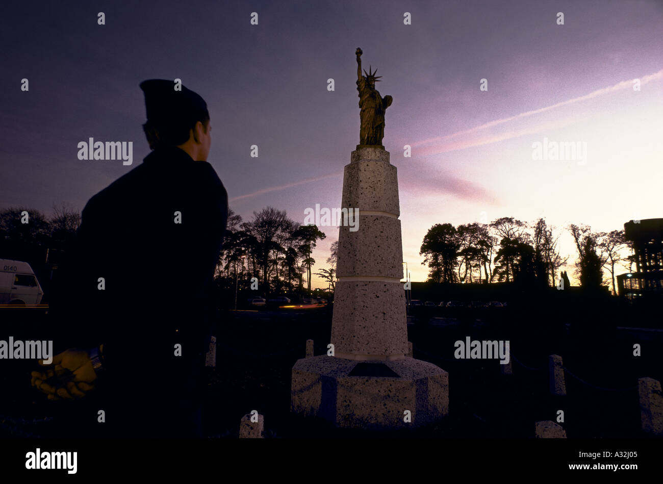 raf lakenheath usaf base airman standing to attention in front of