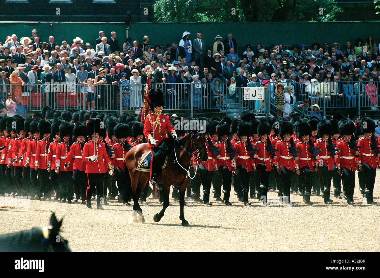 Trooping of the Colour, Buckingham Palace, London, United Kingdom Stock Photo