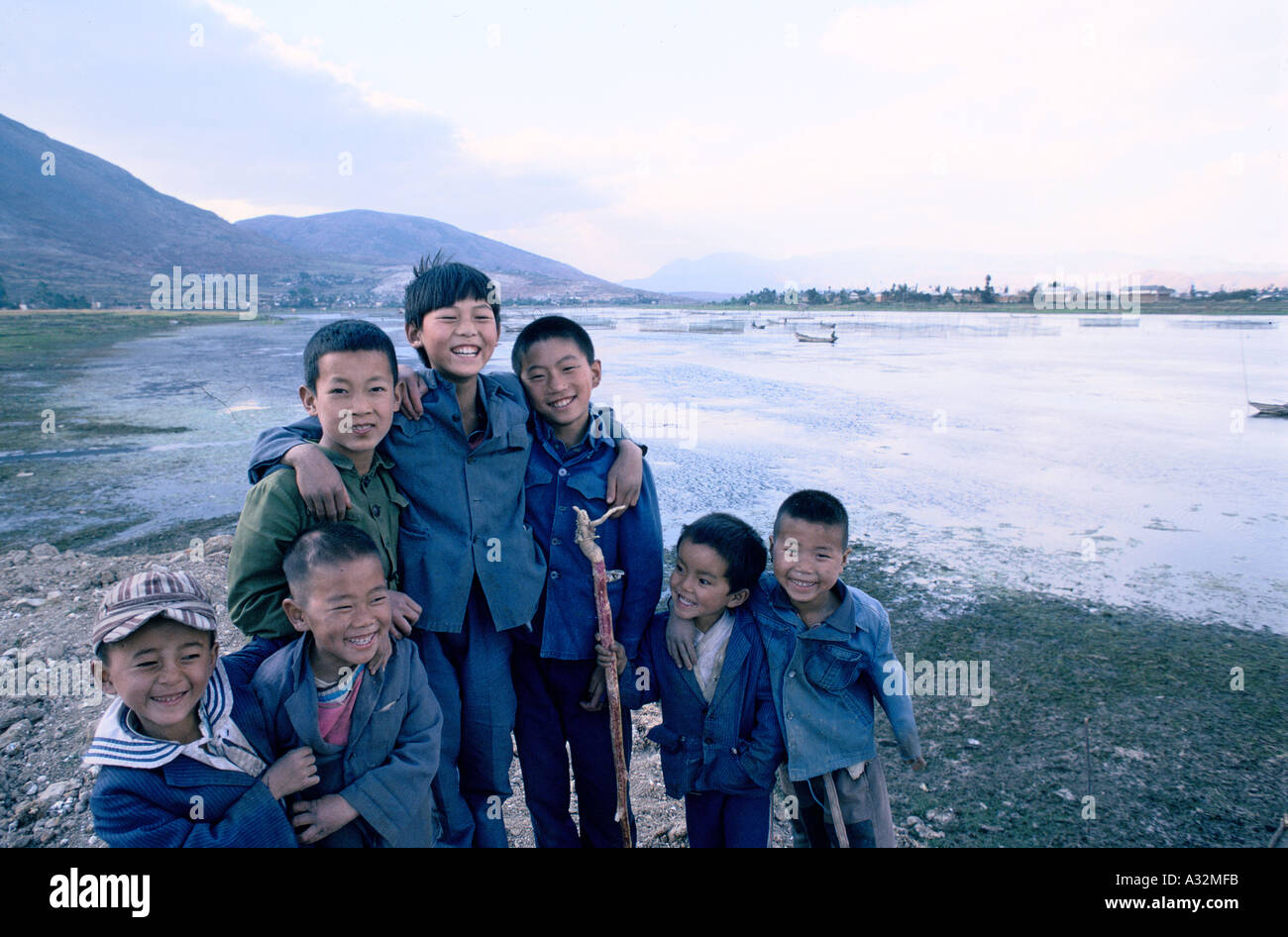 china yunnan province 1989 dali near burma border 1989 Stock Photo