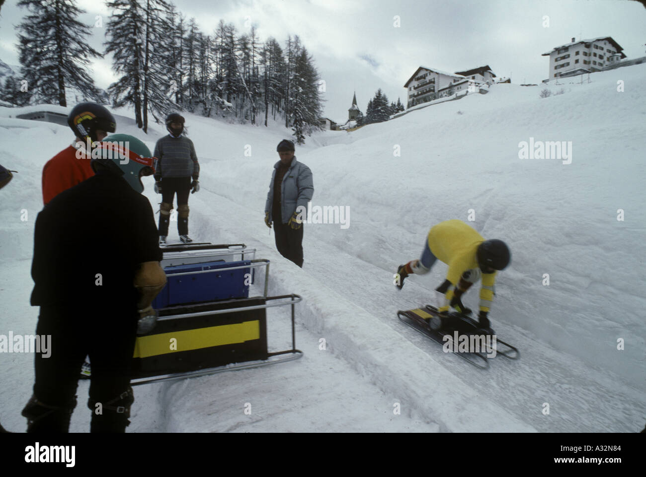 cresta run st moritz Stock Photo - Alamy