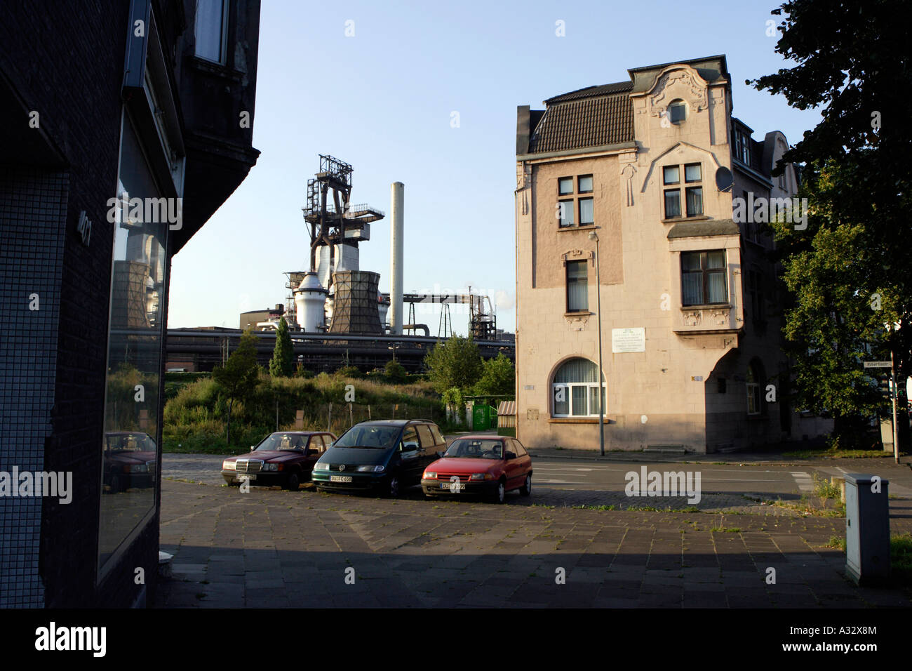 ThyssenKrupp smelting works in Duisburg, Germany Stock Photo