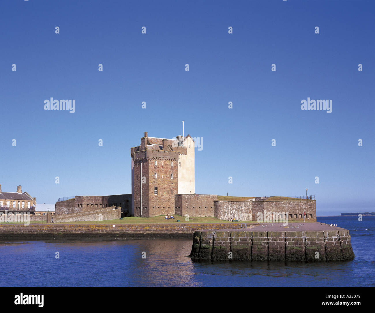 Broughty ferry castle angus scotland hires stock photography and