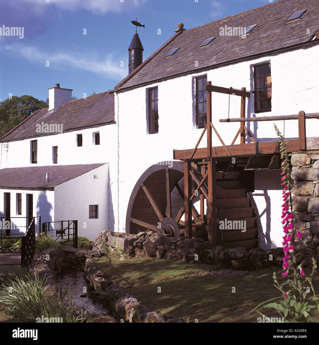 New Abbey Corn Mill Stock Photo Alamy