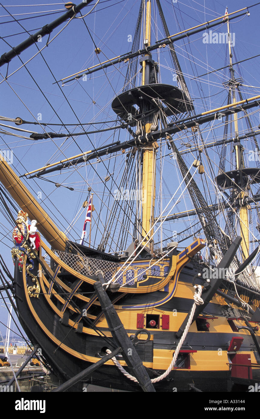 Hms victory sails hires stock photography and images Alamy