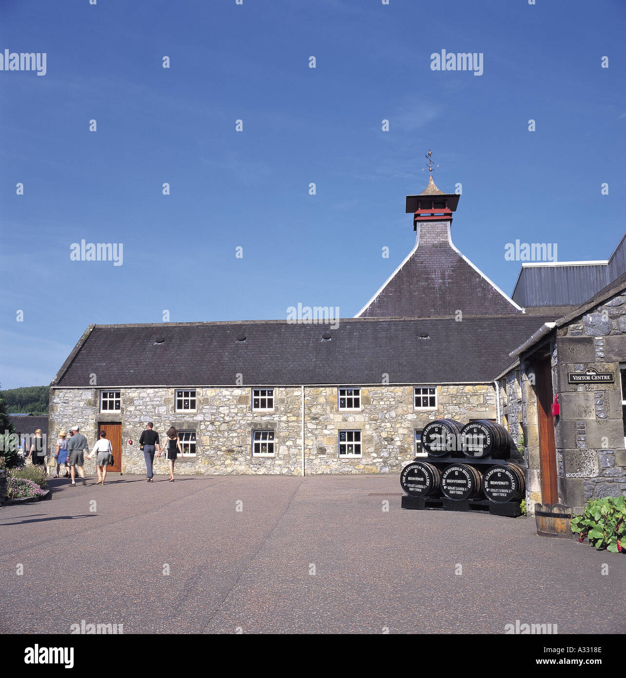 Glenfiddich distillery dufftown keith banffshire hires stock