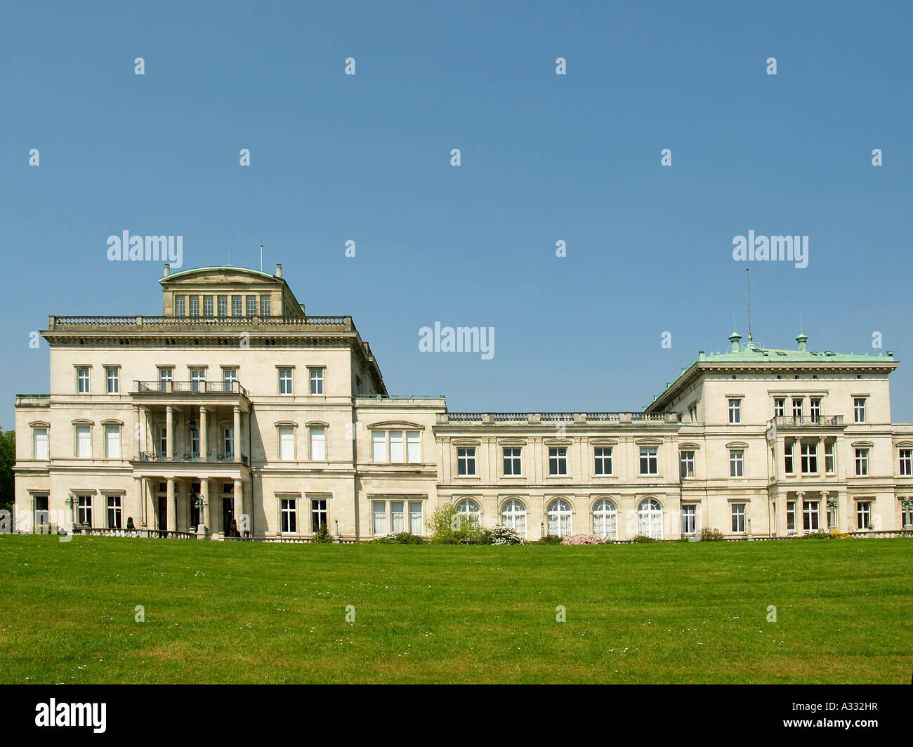 Villa Hügel Classical chateau type residence built from 1868 to 1872 according to plans by Alfred Krupp Essen Stock Photo