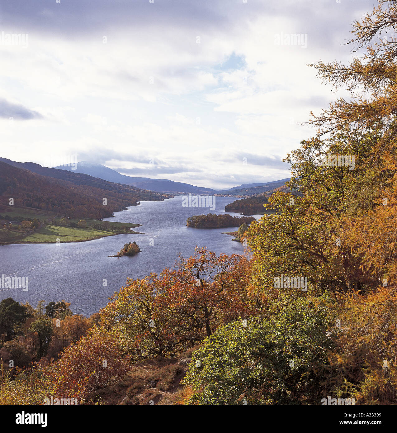 Queens View Loch Tummel Stock Photo - Alamy