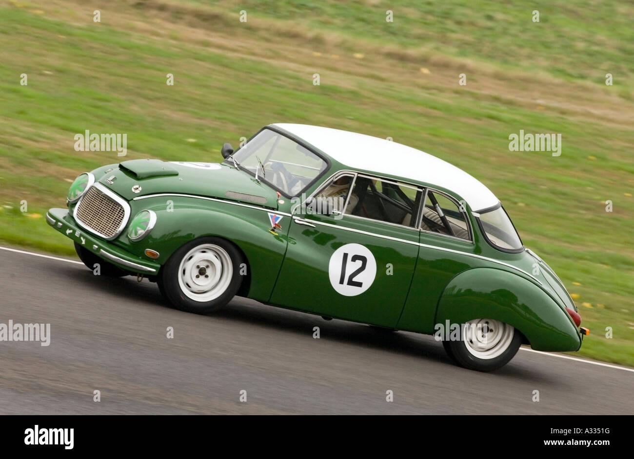 1958 DKW 1000 in the St Marys Trophy race at Goodwood Revival, Sussex, England. Stock Photo