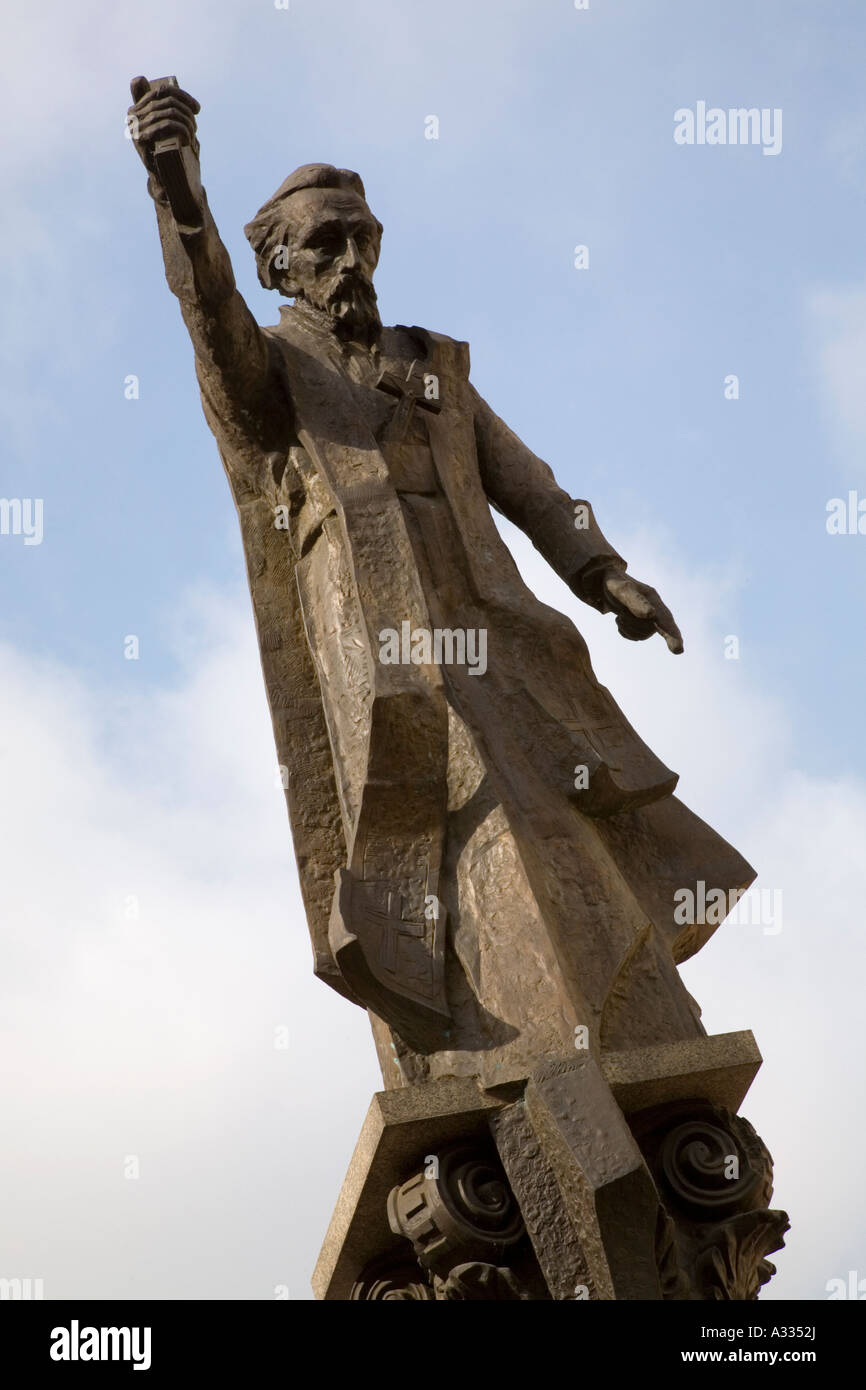 Statue of Peter Skarga, the theologian and missionary. Cracow, Poland. Stock Photo