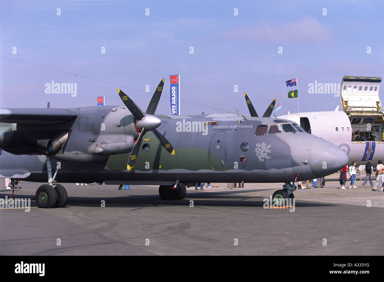 Antonov An-26 operated by the Czech Air Force Stock Photo