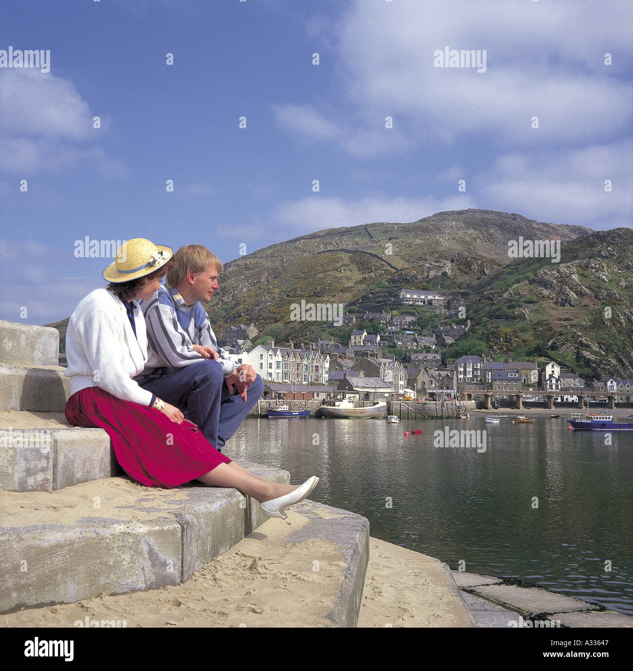 Barmouth Harbour Stock Photo
