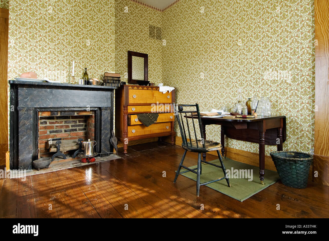 Room Thomas Edison Rented in 1886 when he was 19 Thomas Edison House Louisville Kentucky Stock Photo