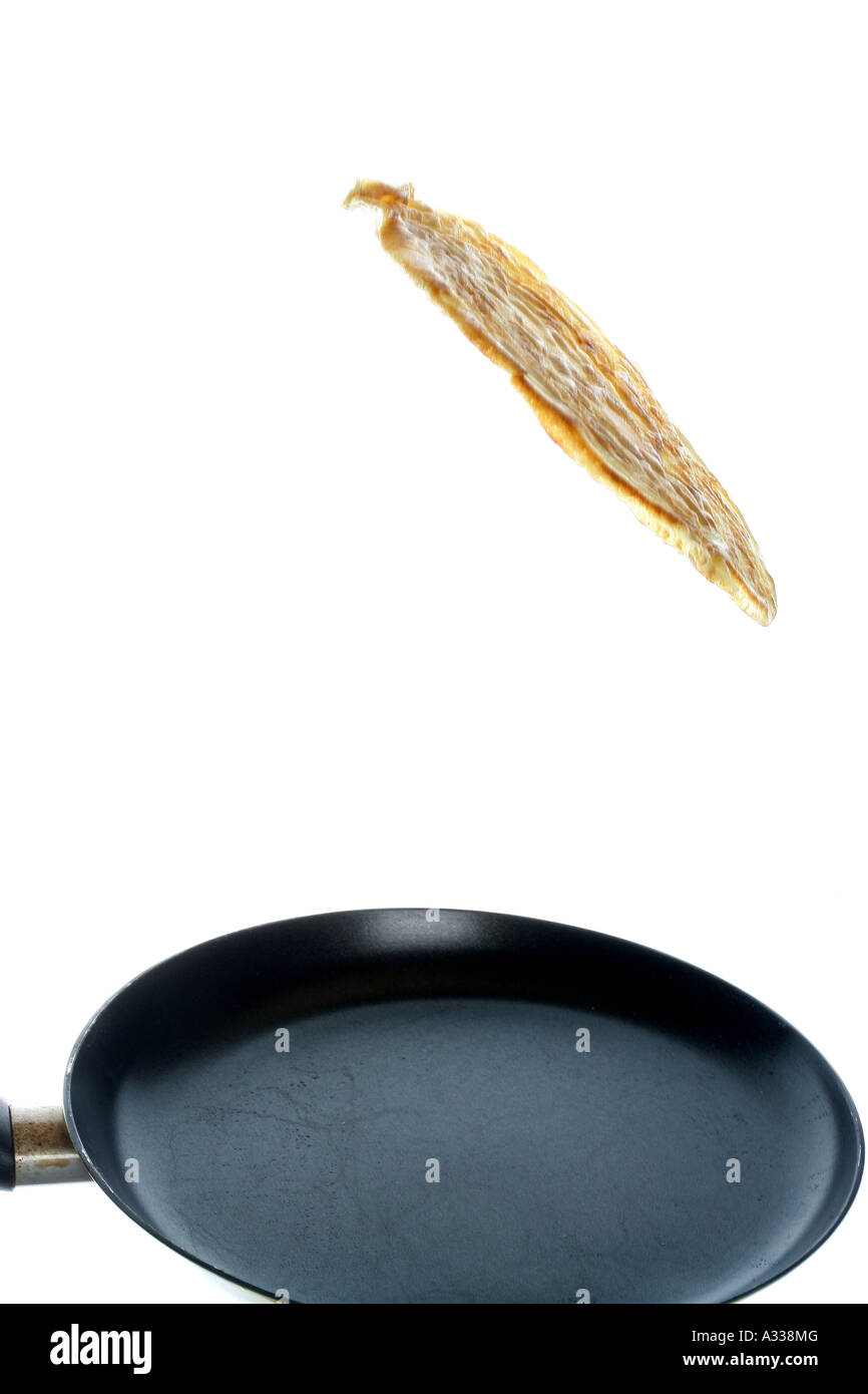 Tossing a Pancake Stock Photo Alamy