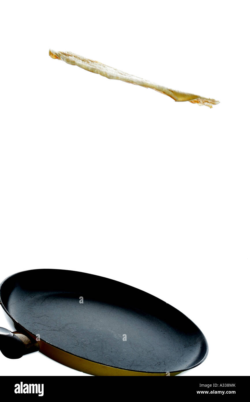 Tossing a Pancake Stock Photo Alamy