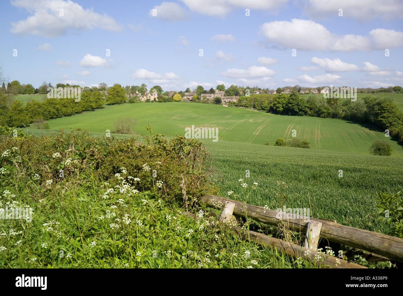 The Cotswold village of Hazleton, Gloucestershire Stock Photo Alamy