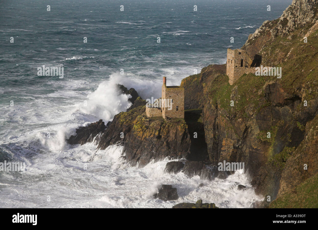 Botallack Tin Mine Crowns Mine Winding Engine House near St Just Lands ...