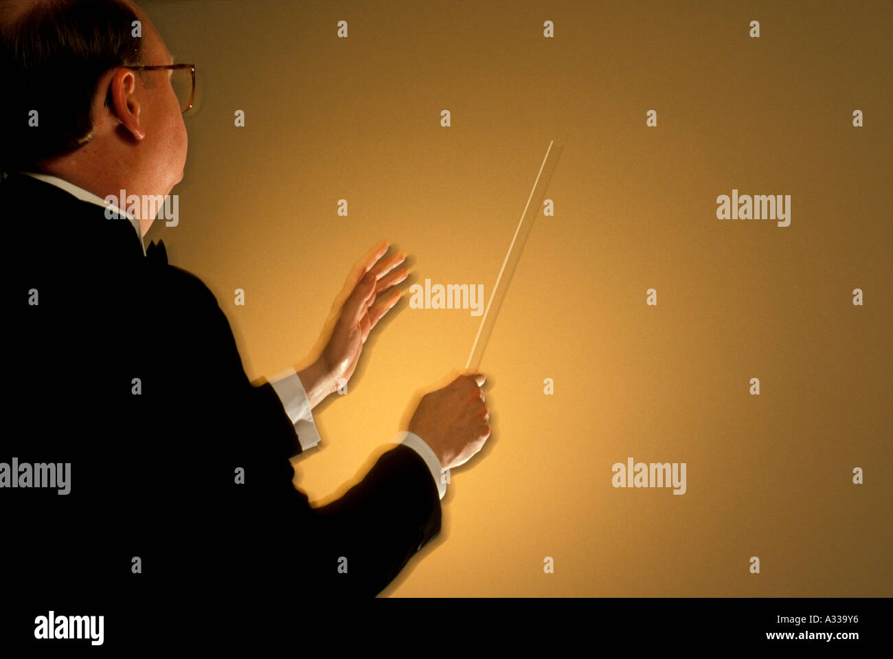 Conductor with Baton MR198 Stock Photo Alamy