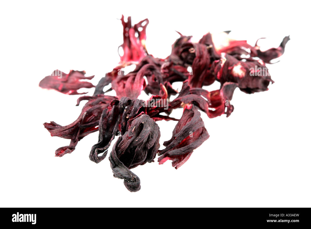 Dried Hibiscus Flowers Stock Photo Alamy