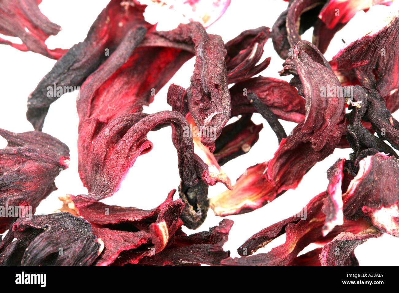 Dried Hibiscus Flowers Stock Photo Alamy