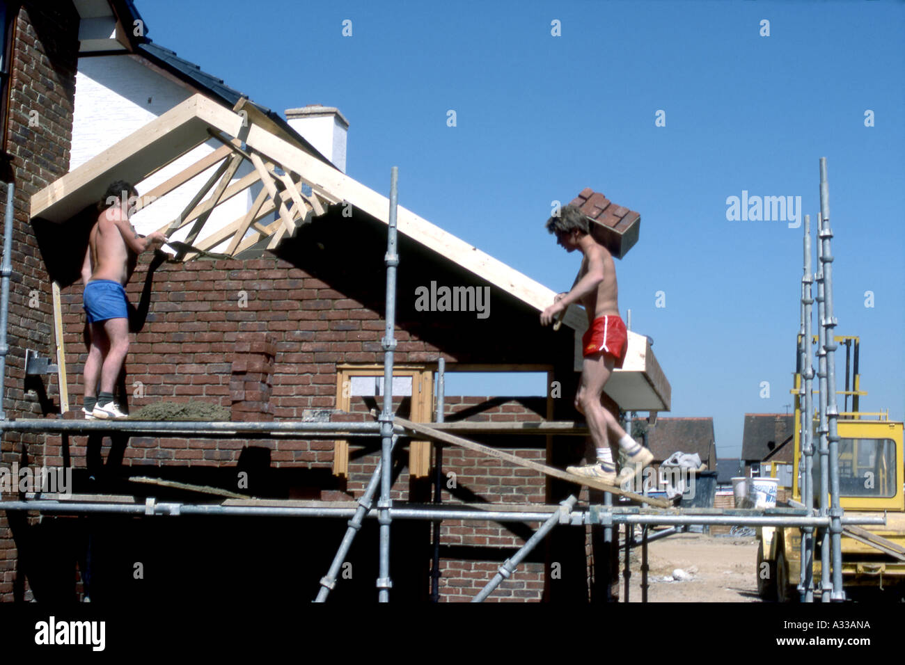 Brick Layers Stock Photo