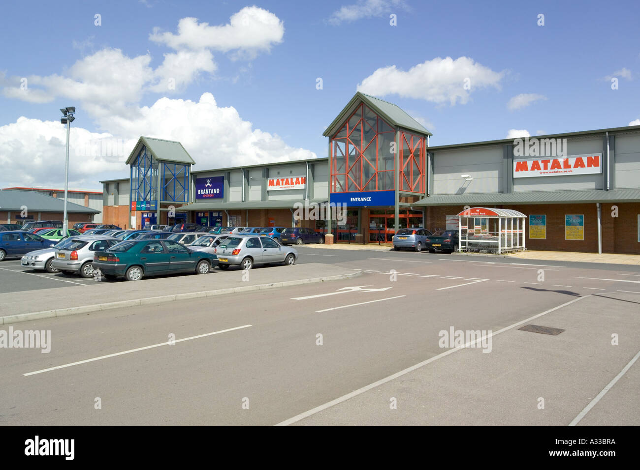Shopping Centre at Quedgeley, Gloucestershire Stock Photo Alamy