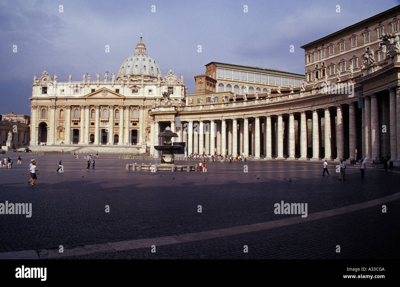 St Peter's Square, Piazza San Pietro, Rome, Italy Stock Photo