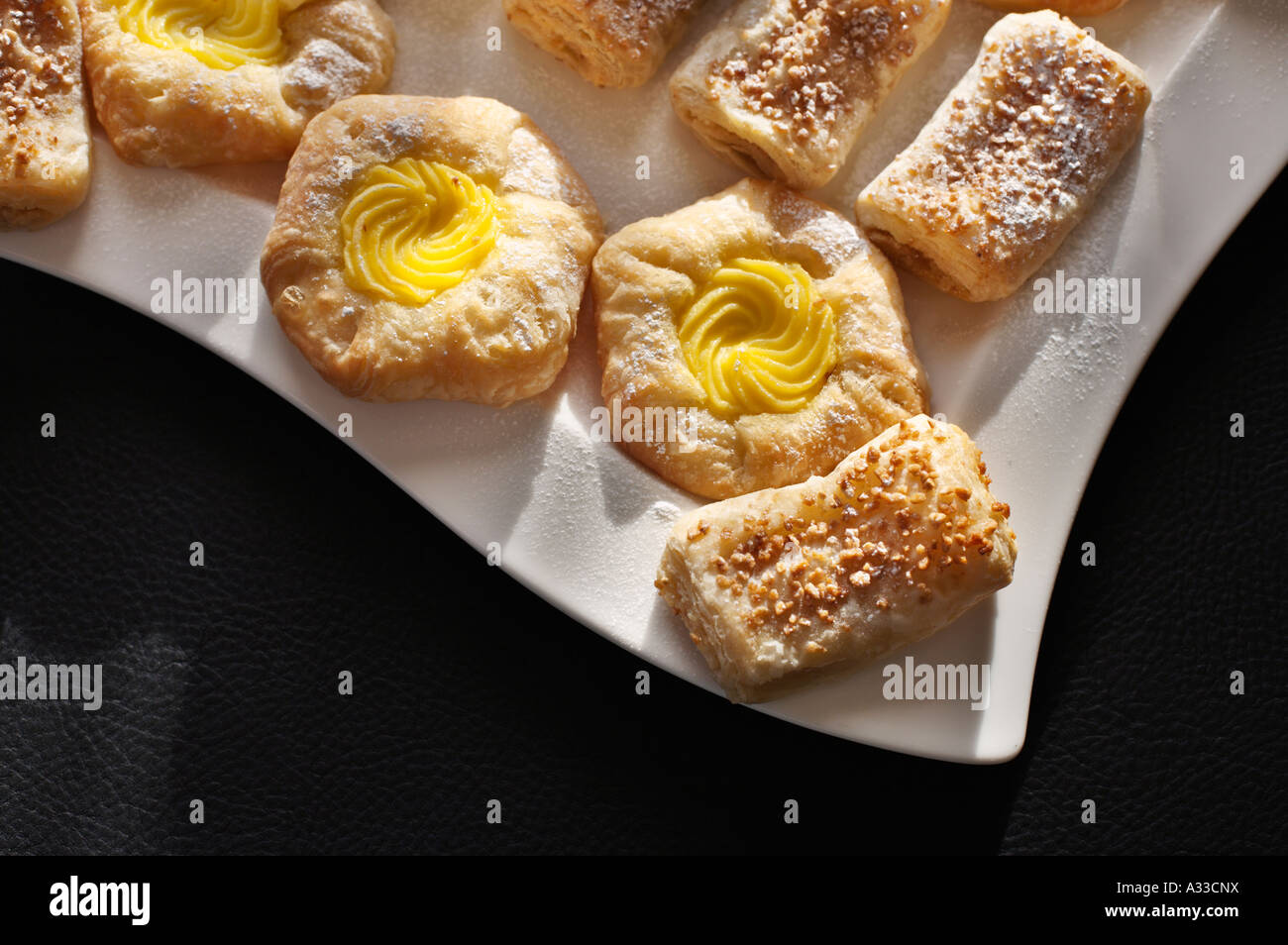 Cakes - Danish Pastries Stock Photo
