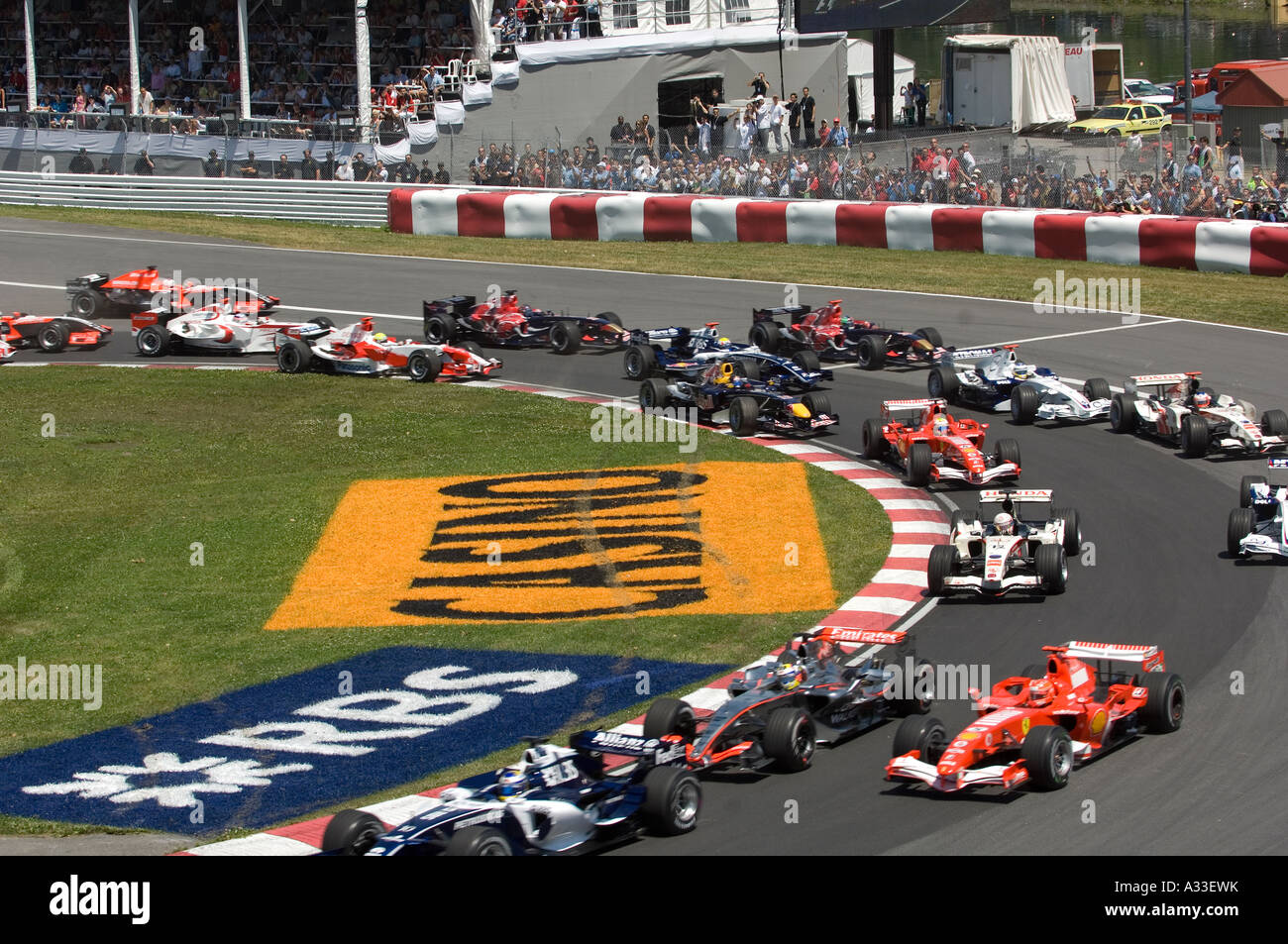 Canadian Grand Prix 2006, opening seconds Stock Photo Alamy