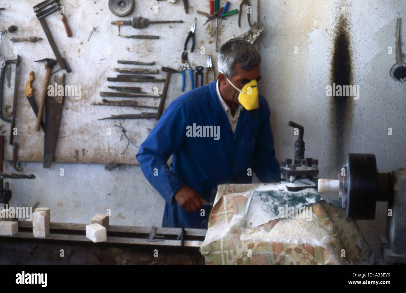 Onyx worker Turkey Stock Photo