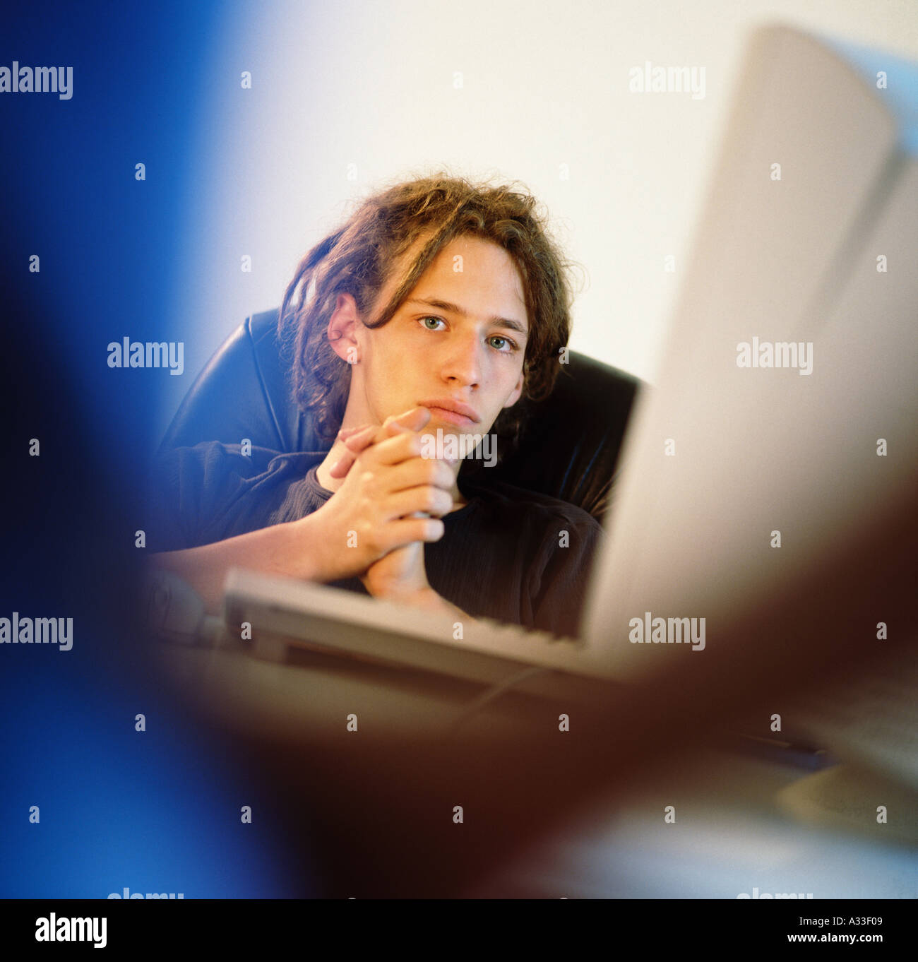 Unusual angle computer screen hi-res stock photography and images - Alamy