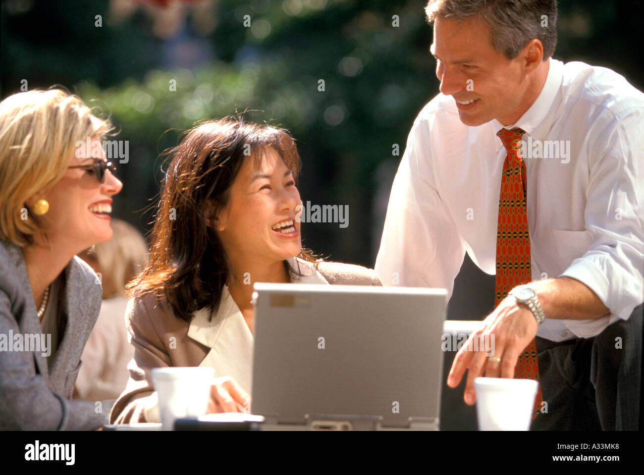 Business people outdoors 28B Stock Photo