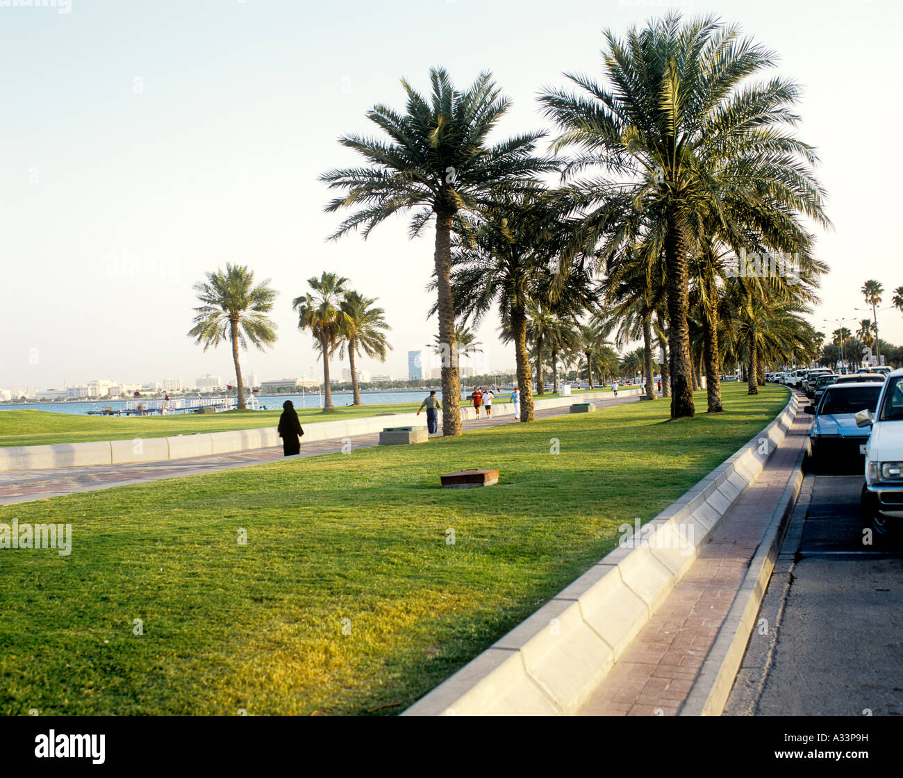 DOHA CORNICHE QATAR Stock Photo