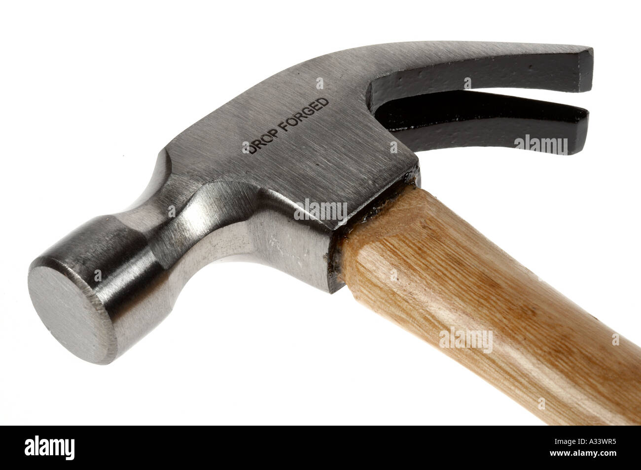 Hammer on a white background Stock Photo