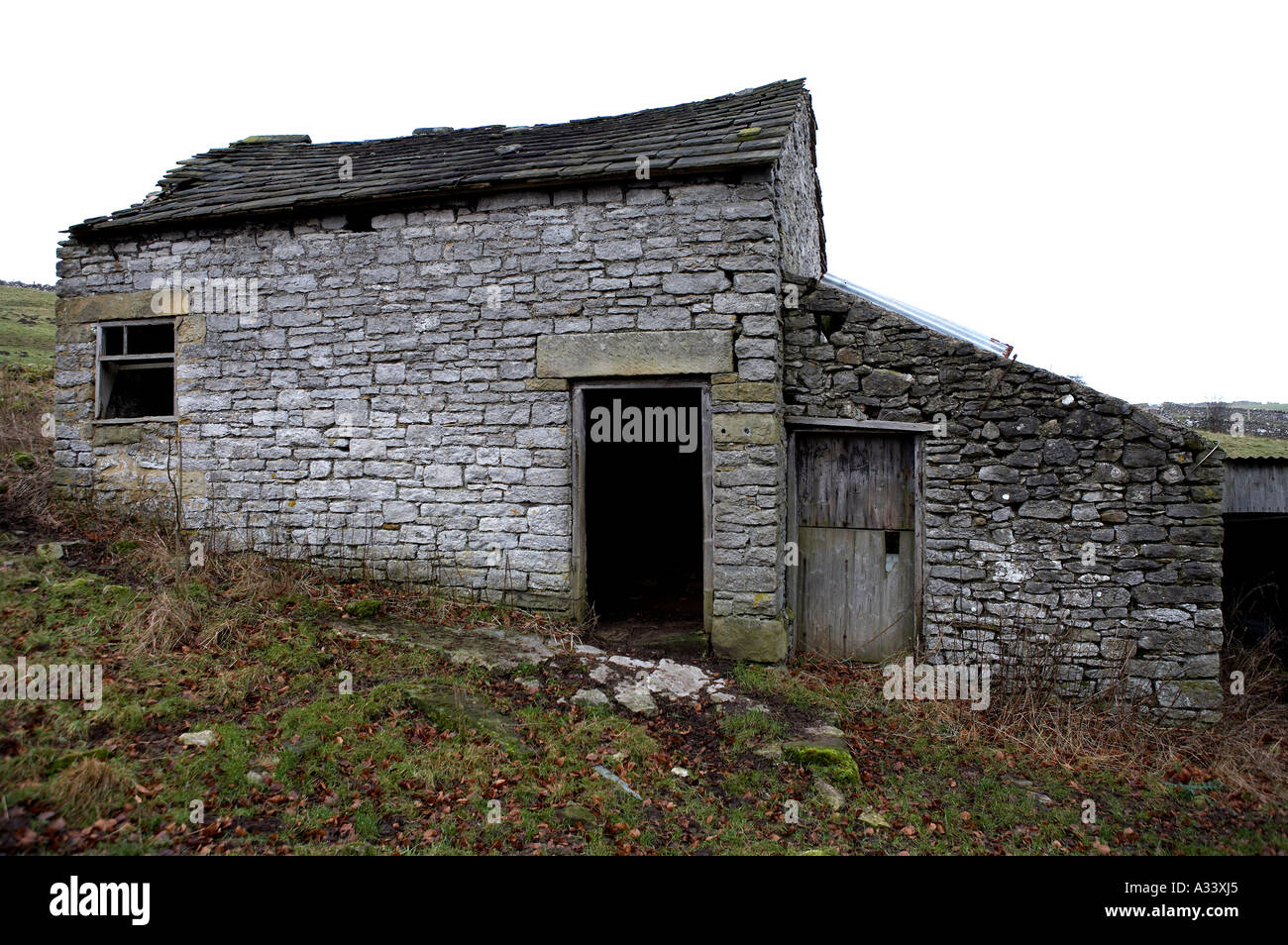 Deserted farmhouse, Youlgreave, Peak District National Park, Derbyshire